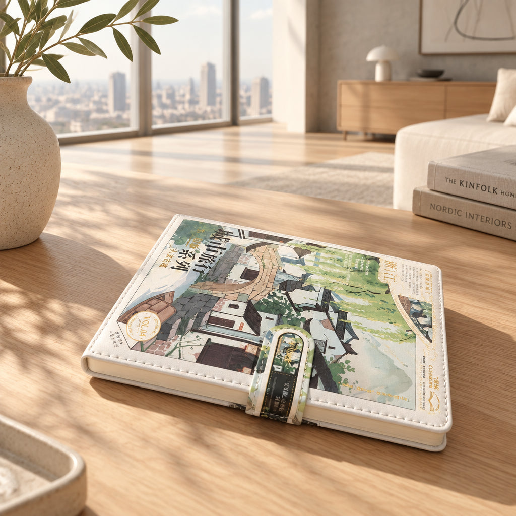 Fancy Japanese Side Lock Style Diary