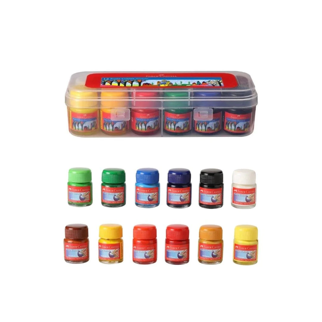 Faber-Castell Poster Color Plastic Box - Pack of 15