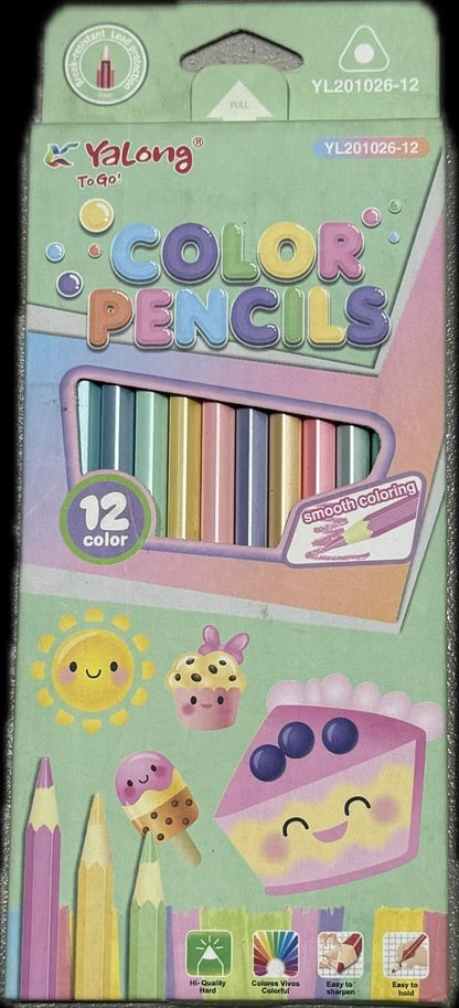12 Shades Fancy Pencil Color
