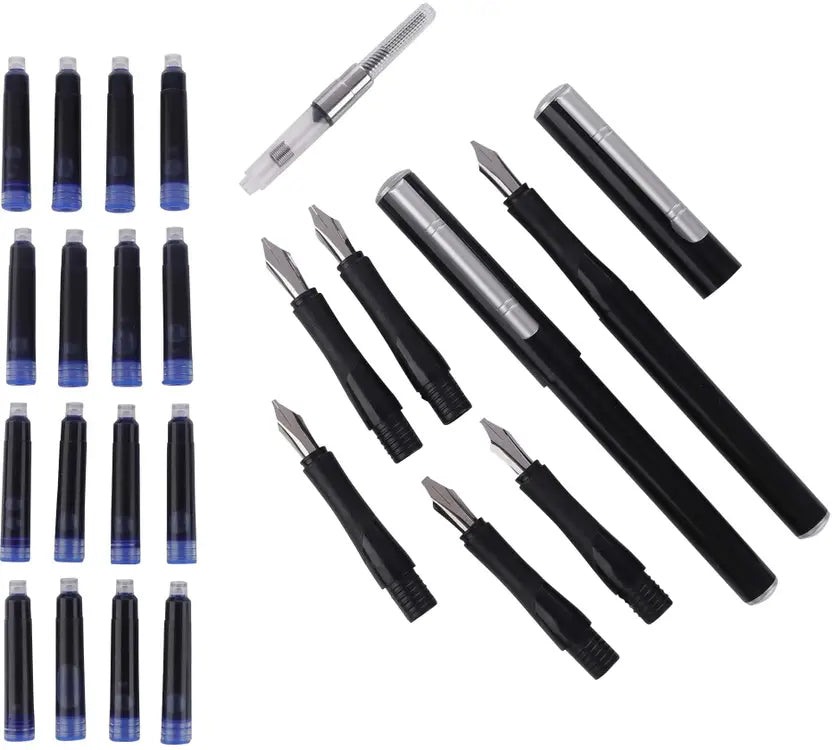 FRKB Sky Good Calligraphy Set with 5 Nibs,16 Ink Cartridges & 2 pens Pen Gift Set  (Ink Color - Black)